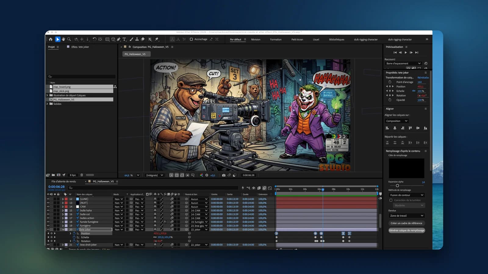 Animer une illustration avec l'IA : j'ai testé Claude sur After Effects